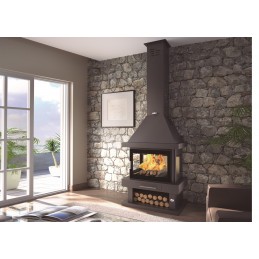 Chimenea Leña Frontal 3...