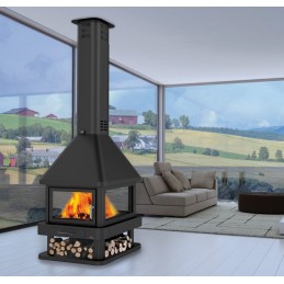 Chimenea metálica 4 caras -...