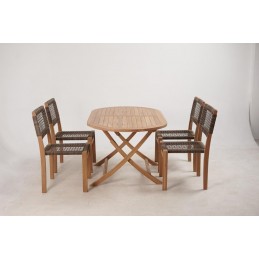 Set 5pz. teca plegable -...