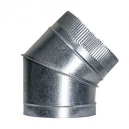 Codo galvanizado 200/45