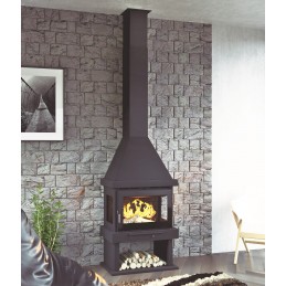 Chimenea de Leña sin turina...