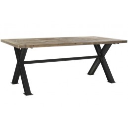 Mesa madera reciclada metal...