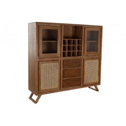 Vitrina acacia cristal con...