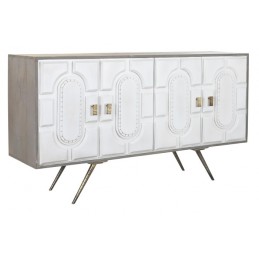 Buffet mango metal blanco
