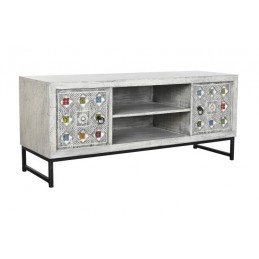 Mueble TV mango cerámica beige