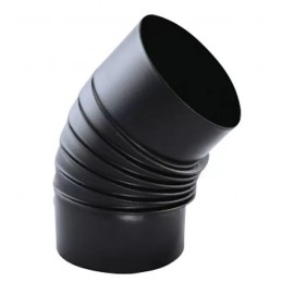 Codo negro mate 100/45
