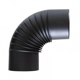 Codo negro mate 100/90