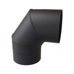 Codo negro mate 200/90