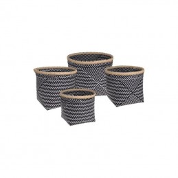 Set 4 cestas bambú