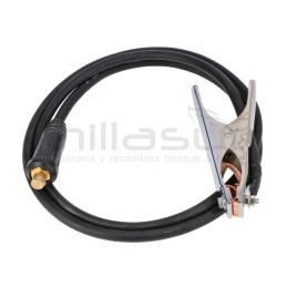 Cable y pinza de masa...
