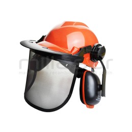 Casco forestal con pantalla...