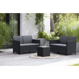 Set Marie lounge negro