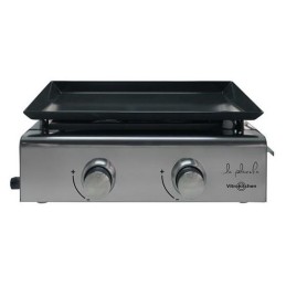 Plancha gas acero inox. 2...